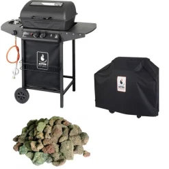 ACTIVA BASICLINE GRILL GAZOWY LAWA DWUPALNIKOWY 5,5 KW + 2,5 KW 11993