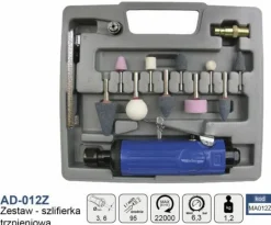 ADLER SZLIFIERKA PROSTA PNEUMATYCZNA + AKCESORIA