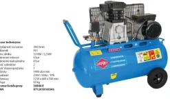 AIRPRESS SPRĘŻARKA OLEJOWA DWUTOŁOKOWA HL 340/90