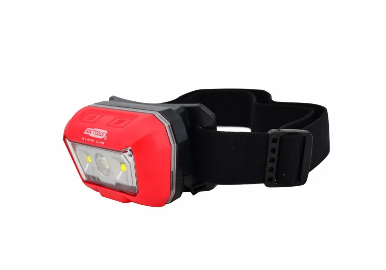 AWTOOLS BLACK LINE LATARKA CZOŁOWA RAGGIO CREE SMD LED Z CZUJNIKIEM RUCHU