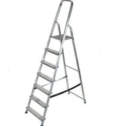 AWTOOLS DRABINA ALUMINIOWA WOLNOS. 7ST.150KG