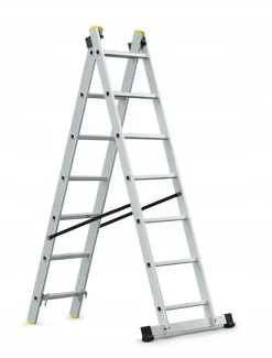AWTOOLS DRABINA ALUMINIOWA 2x7 STOPNI 150KG