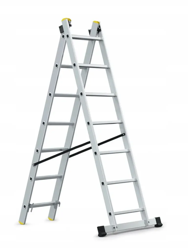 AWTOOLS DRABINA ALUMINIOWA 2x7 STOPNI 150KG