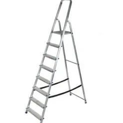 AWTOOLS DRABINA ALUMINIOWA 150kg 8 STOPNI WOLNOSTOJĄCA