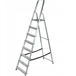 AWTOOLS DRABINA ALUMINIOWA 150kg 8 STOPNI WOLNOSTOJĄCA