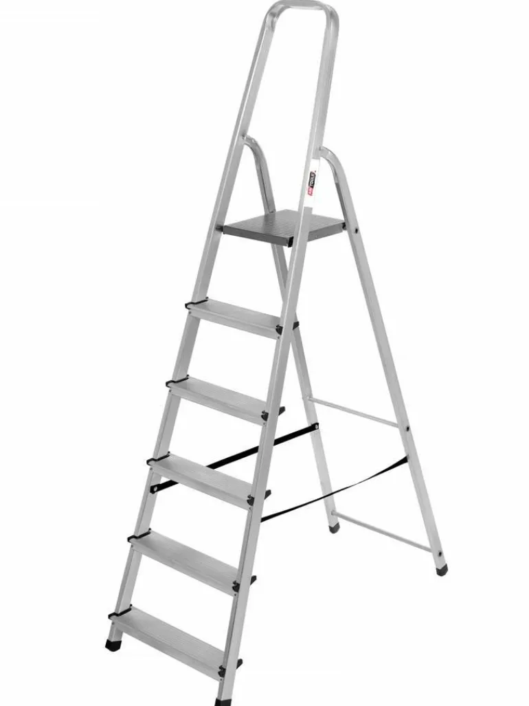 AWTOOLS DRABINA ALUMINIOWA WOLNOS. 7ST.125KG