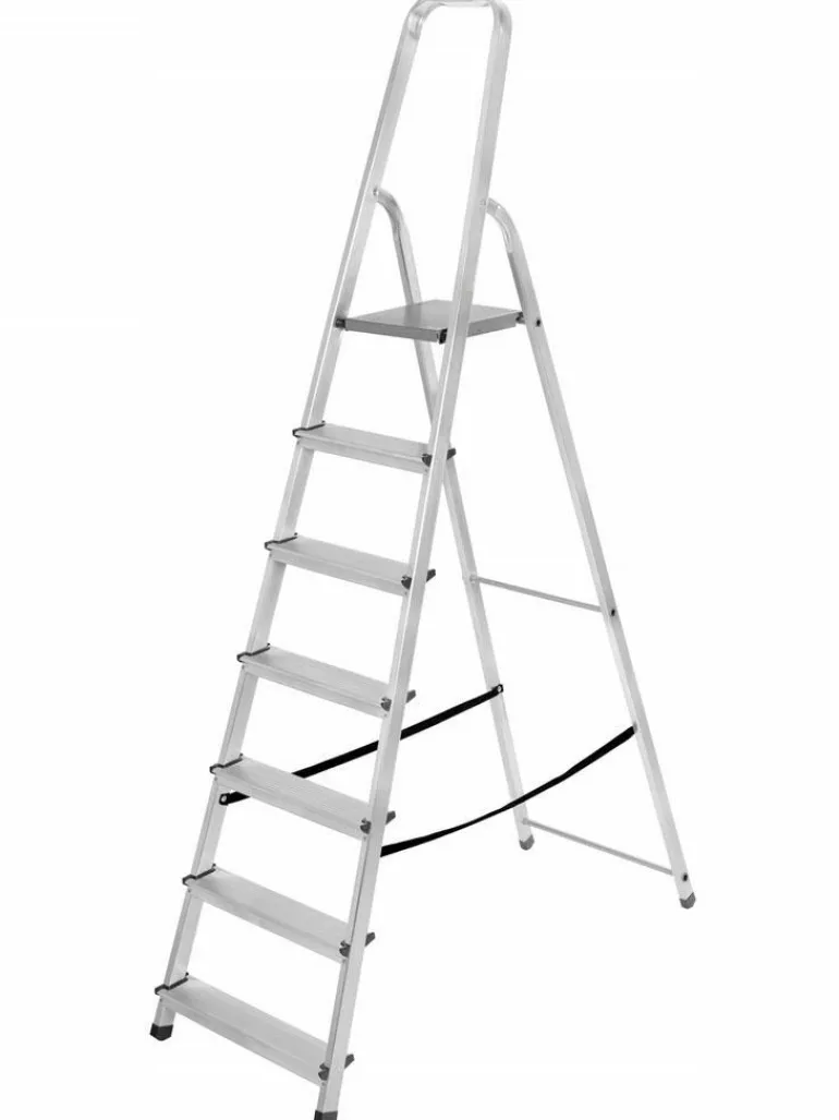 AWTOOLS DRABINA ALUMINIOWA WOLNOS. 7ST.125KG