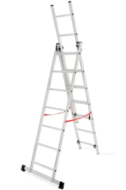 AWTOOLS DRABINA ALUMINIOWA BASIC 3x6 STOPNI 150KG