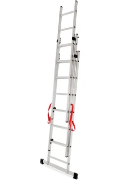 AWTOOLS DRABINA ALUMINIOWA BASIC 3x6 STOPNI 150KG