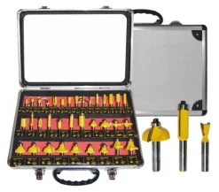 AWTOOLS FREZY DO DREWNA, KOMPLET 35 elem. TRZPIEŃ 8mm