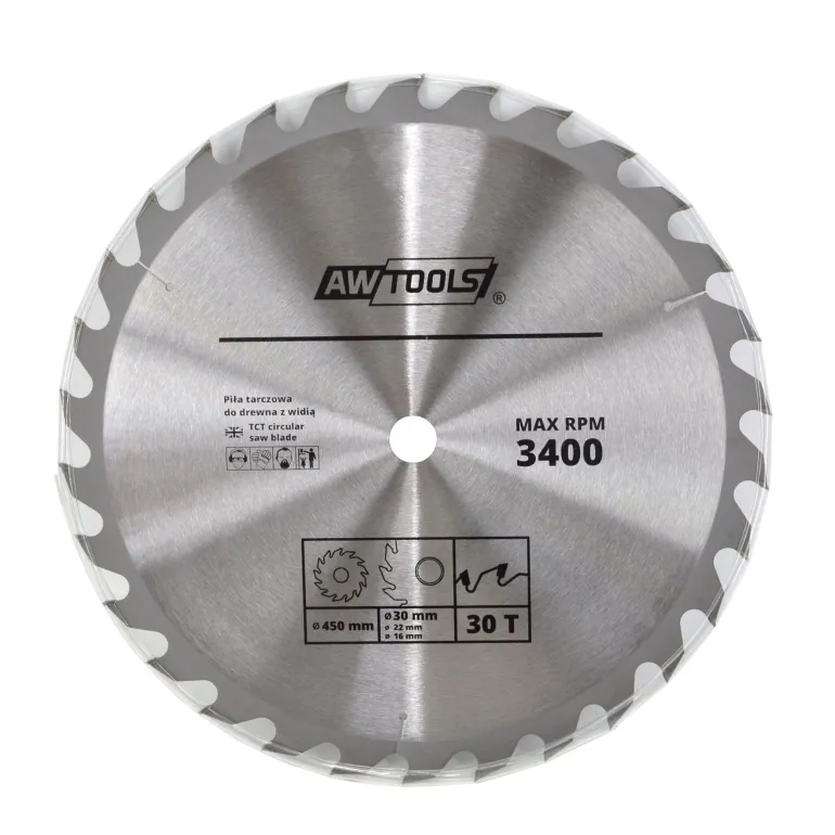 AWTOOLS PIŁA TARCZOWA WIDIOWA 350x30/22/16x60z