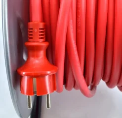 AWTOOLS PRZEDŁUŻACZ BĘBEN METALOWY CZERWONY HEAVY DUTY 30m 3x2,5 mm 16A / 3680W / IP44