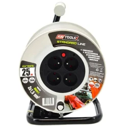 AWTOOLS PRZEDŁUŻACZ BĘBEN STANDARD 25m 3x1,5 mm 16A / 3680W