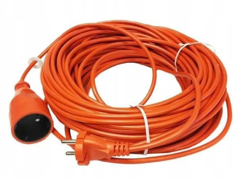 AWTOOLS PRZEDŁUŻACZ OGRODOWY JEDNOGNIAZDOWY 25m BEZ UZIEMIENIA / 2x1,0mm / 10A/ 230V / 2500W