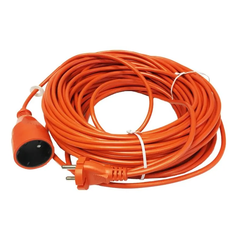 AWTOOLS PRZEDŁUŻACZ OGRODOWY JEDNOGNIAZDOWY 25m BEZ UZIEMIENIA / 2x1,0mm / 10A/ 230V / 2500W