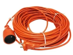 AWTOOLS PRZEDŁUŻACZ OGRODOWY JEDNOGNIAZDOWY 20m BEZ UZIEMIENIA / 2x1,0mm / 10A/ 230V / 2500W