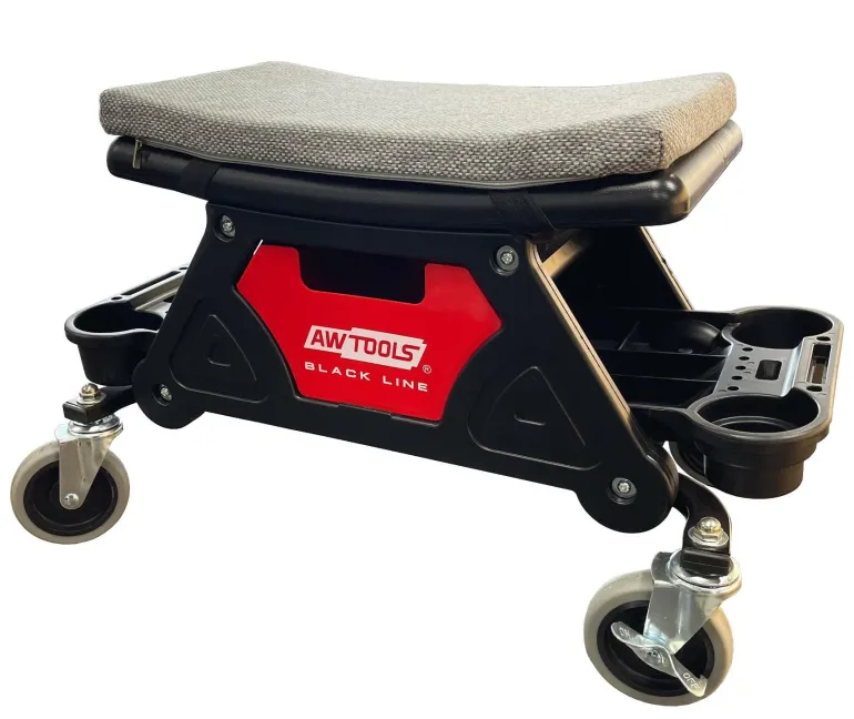 AWTOOLS SIEDZISKO WARSZTATOWE ZE SCHOWKIEM I PÓŁKAMI BLACK LINE