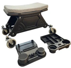 AWTOOLS SIEDZISKO WARSZTATOWE ZE SCHOWKIEM I PÓŁKAMI BLACK LINE