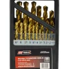AWTOOLS WIERTŁA DO METALU HSS-G TYTAN KOMPLET 25elem. /1,0-13,0mm/