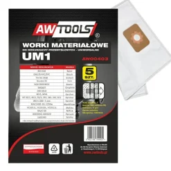 AWTOOLS WORKI Z MIKROWŁÓKNINY kpl.5szt. UM1, GAS35/VC3011L/VC3510L/VC3511L