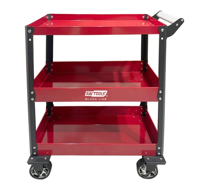 AWTOOLS WÓZEK WARSZTATOWY METALOWY 3 POZIOMY / 100KG