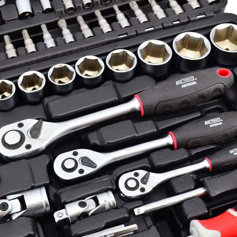 AWTOOLS ZESTAW KLUCZY 216el 1/2"/3/8"/1/4"