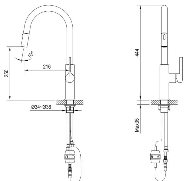 BATERIA KUCHENNA GLOBALO DIVIO LIGHT GOLD MAT 1.1