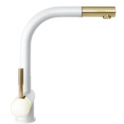 BATERIA KUCHENNA GLOBALO LOBIO WHITE/LIGHT GOLD RING 1.1