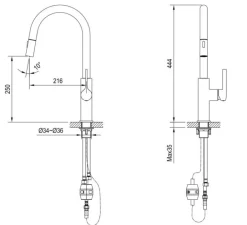BATERIA KUCHENNA GLOBALO DIVIO LIGHT GOLD 1.1