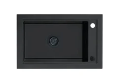 BERG ZLEW LINDA BRQL19104 1,0 OC 686x427 CZARNY BAZALT, CZARNY OSPRZĘT