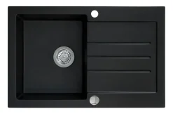 BERG ZLEW UNIT 1 KOM+OC 780X500  BRG1911 CZARNY BAZALT