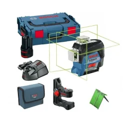 BOSCH LASER LINIOWY 3-PŁASZCZYZNOWY GLL 3-80 CG + UCHWYT BM 1 + L-BOXX