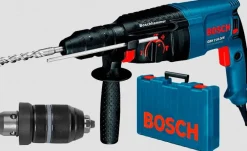 BOSCH MŁOTOWIERTARKA Z OPCJĄ KUCIA 800W 2,7J + DODATKOWY UCHWYT GBH 2-26 DFR