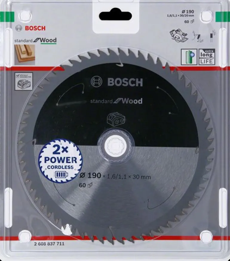 BOSCH PIŁA STANDARD WOOD ACCU 190x30x60z