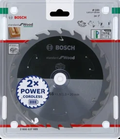 BOSCH PIŁA STANDARD WOOD ACCU 165x20x24z