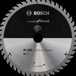 BOSCH PIŁA STANDARD WOOD ACCU 165x20x48z