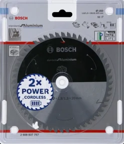 BOSCH PIŁA STANDARD.ALU 160x20x52z ACCU
