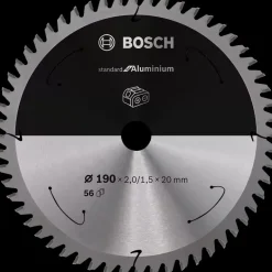 BOSCH PIŁA STANDARD.ALU 190x20x56z ACCU