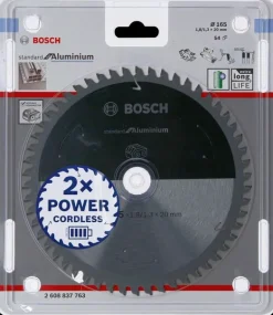 BOSCH PIŁA STANDARD.ALU 165x20x54z ACCU