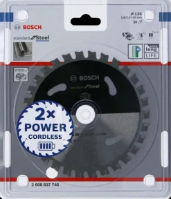 BOSCH PIŁA STANDARD.STAL 136x20x30z ACCU