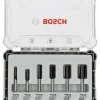 BOSCH ZESTAW FREZÓW PROSTYCH 6szt. UCHWYT 8mm