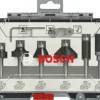 BOSCH ZESTAW FREZÓW PROSTYCH 6szt. UCHWYT 1/4 TRIM & ENDING