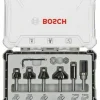 BOSCH ZESTAW FREZÓW 6szt. UCHWYT 6mm TRIM & EDGING