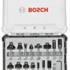 BOSCH ZESTAW FREZÓW 15szt. UCHWYT 6mm