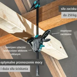 Ścisk jednoręczny Wolfcraft PRO MAX 450 mm