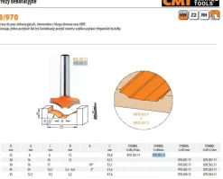CMT FREZ DEKORACYJNY HM R=12 D=25 d=6 I= 8 S=8