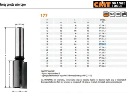 CMT FREZ PROSTY WIERCĄCY HM D=18 I=60 L=110 S=12