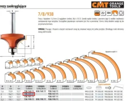 CMT FREZ ZAOKRĄGLAJĄCY Z ŁOŻYSKIEM HM R= 2 D=16,7 I=12,7 S=6