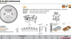 CMT PIŁA DO PŁYTY LAMINOWANEJ HM D=250 F=30 Z=80 K=3,2/2,2