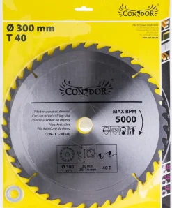 CONDOR PIŁA TARCZOWA WIDIOWA 300 x 30 x 40-ZĘBÓW